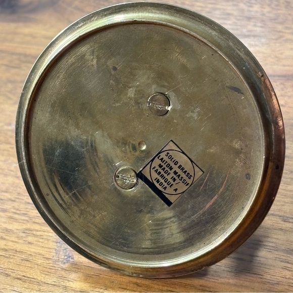 Vintage solid brass elephant ring holder trinket dish - Picture 5 of 7